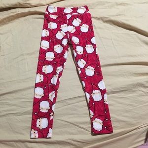 Little girl Santa leggings